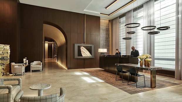 The Four Seasons' classic architectural profile hints at 1930s glamour.
