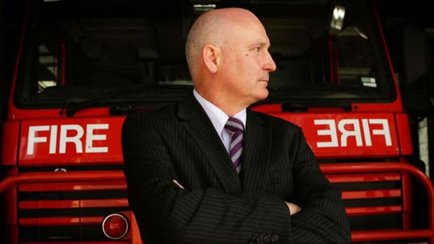 Victoria's new Fire Services Commissioner, Craig Lapsley, after his appointment was announced by the Premier. <i>Picture:  John Woudstra</i>