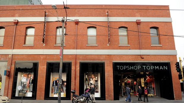 The first Topshop store in Australia, on Melborne's Chapel Street, has suffered as the area has struggled to maintain its identity as a luxury shopping destination.