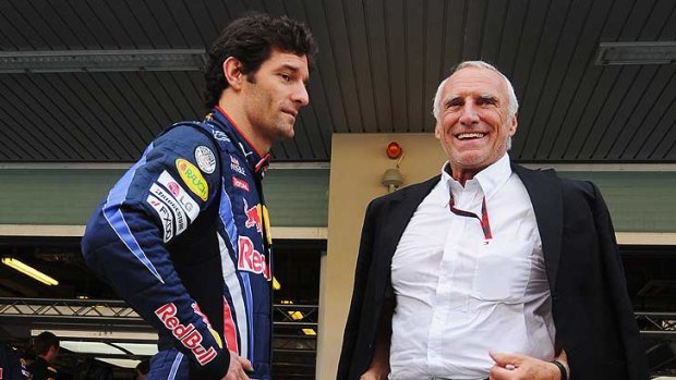 Mark of respect ... With  Mark Webber.