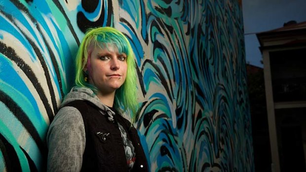Colourful: Rachelle Piercy says the punk fraternity these days is more of "a big family" focused on the music.