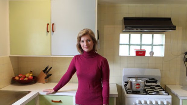 Kitchen truths ... Newsreader Juanita Phillips, author of A Pressure Cooker Saved My Life, at home.