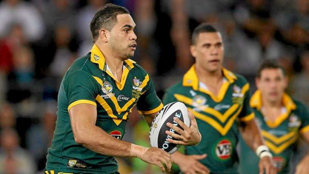 Fit again: Greg Inglis is ready to fire for the Kangaroos against England.