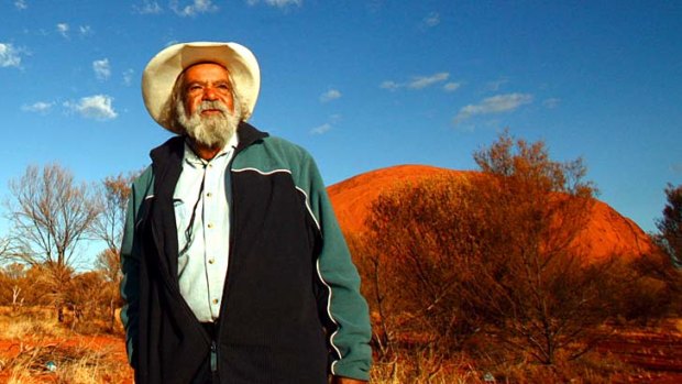 The Pitjantjatjara are among those people whose stories surge through here unseen ... Uncle Bob Randall.
