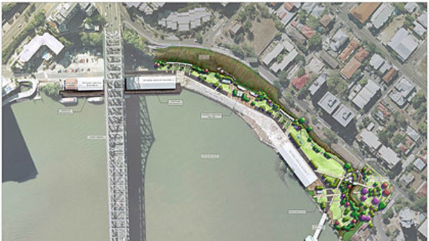 A plan for the redevelopment of the wharves. <B><A href= http://images.brisbanetimes.com.au/file/2010/12/06/2081017/HSW.jpg > VIEW IN FULL </a></b>