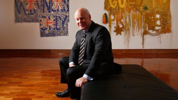 Fronting up: Newly appointed National Gallery of Australia director Gerard Vaughan.