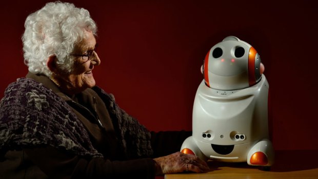 Edith Waters has dementia and robot company.