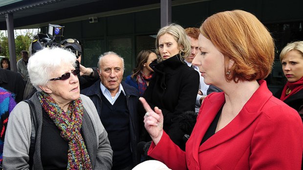 Prime Minister Julia Gillard in Adelaide yesterday.
