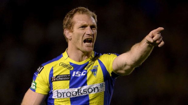 Stepping up: Michael Monaghan will succeed Adrian Morley as Warrington captain, along with Ben Westwood.