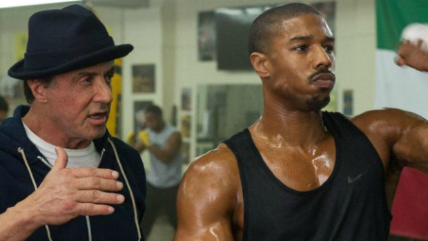 Gonna punch now: Rocky (Sylvester Stallone) puts Adonis (Michael B Jordan) through his paces in the well-thought through Rocky sequel Creed. 