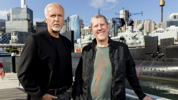 Filmmakers: James Cameron (left) with Ray Quint, who stepped in as director on Deepsea Challenge 3D.