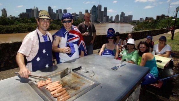 Kangaroo Point Cliffs are popular with both families and fitness bootcamps.