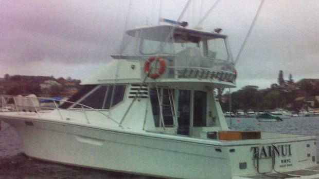 Tainui ... the boat owned by Nicholas Tsoukaris.