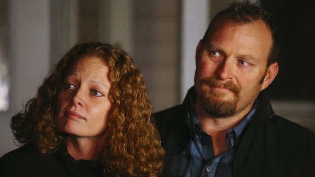 Kaci Hickox with her partner Ted Wilbur. She said "I'm not willing to stand here and let my civil rights be violated when it's not science-based".
