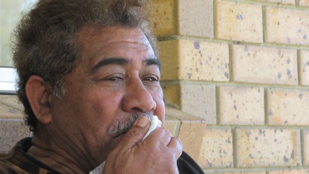 Almost a year on, Tau Taufa finds solace in his faith after losing 11 members of his family in the Slacks Creek fire. Photo: Marissa Calligeros.