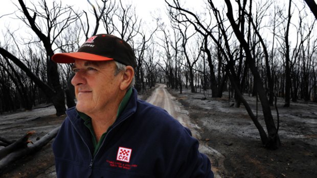 Arthurs Creek CFA captain David McGahy, in Strathewen a month after the Black Saturday bushfires, said his pleas for help were ignored.