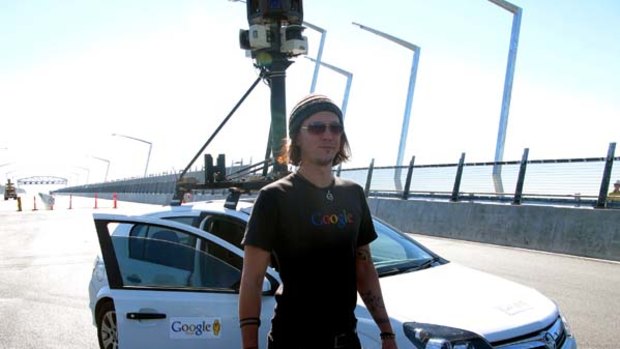 Modern day mapper ... Google Images car driver Ash Williams