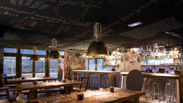 Surprise package ... Mama Shelter's stylish, intimate restaurant is run by one of France's leading chefs.