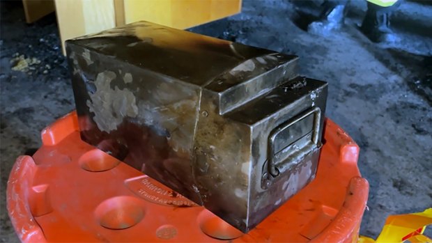 Lithium battery causes fire