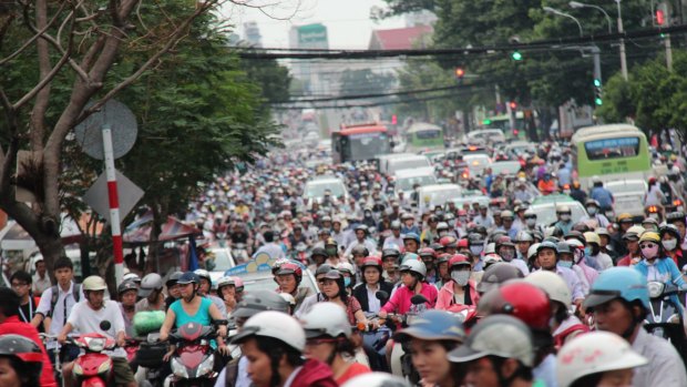 Welcome to the jungle: If you manage to cross the road in Ho Chi Minh City, you've had a good trip.