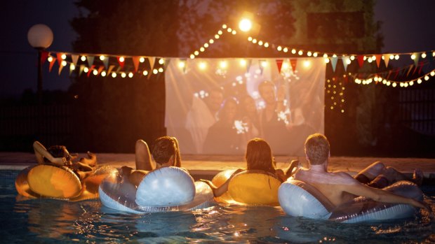 Watching movies in the garden sounds like great fun. But it isn't.
