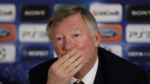 Shocked and disappointed: Manchester United's manager Alex Ferguson.