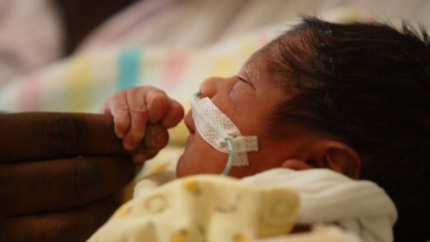 This indigenous boy,  born on Monday, can expect a life significantly worse than a white baby.