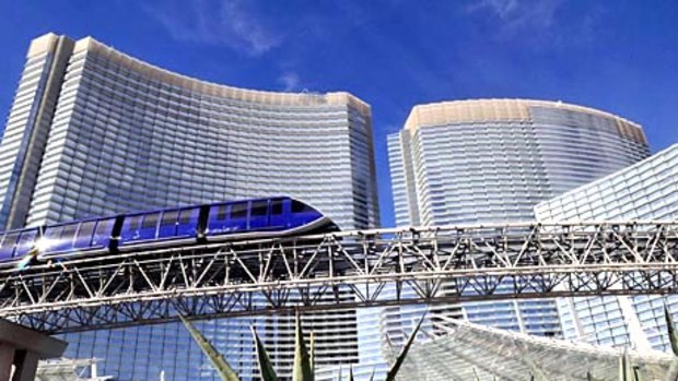 MGM Mirage's $9.5 billion CityCenter project, the Aria Resort and Casino, in Las Vegas