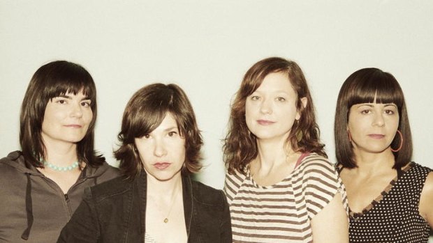 Grrrl power ... Carrie Brownstein (second from left) is unleashed in Wild Flag.