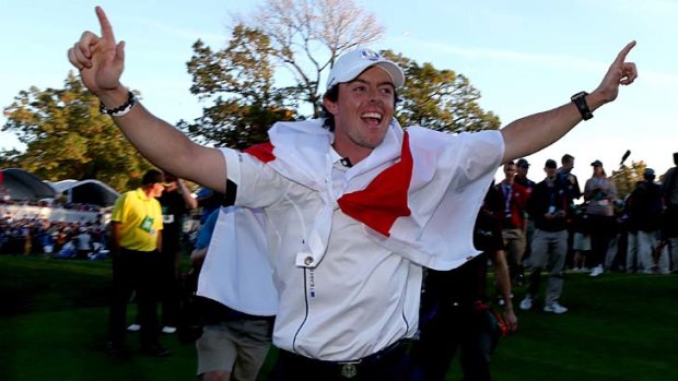 Top of the world: Rory McIlroy.
