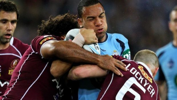 Will Hopoate returns to State of Origin football after a two-year absence.