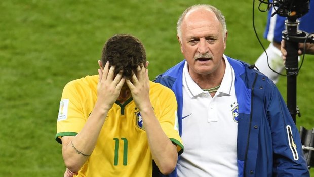 Brazil's coach Luiz Felipe Scolari: "a bloody-minded refusal to alter things".