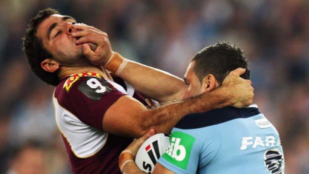 Tough road ... Robbie Farah is back for NSW after a three-year exile and will go head to head again with Cameron Smith, who got the better of him in 2009.
