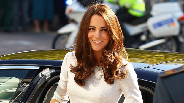 Sheer beauty ... flesh toned stockings are back thanks to Kate Middleton.