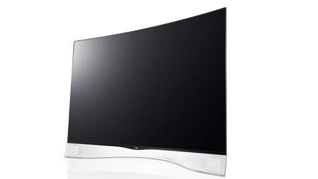 LG's $7,999 55EA9800 - 55-inch curved OLED television.