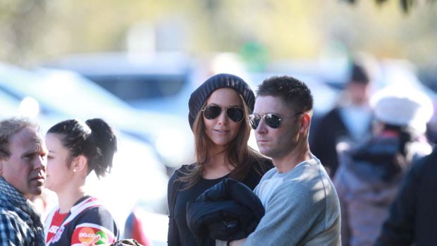 Boldy and beautiful ... Australian Test cricket captain Michael Clarke with his new girlfriend, Kyly Boldy.