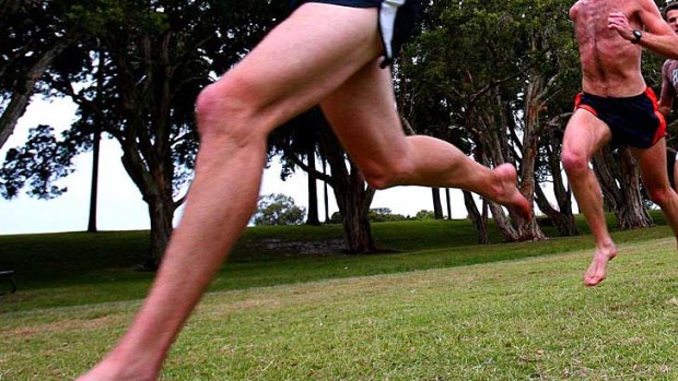 Barefoot running: experts advise you begin with baby steps.