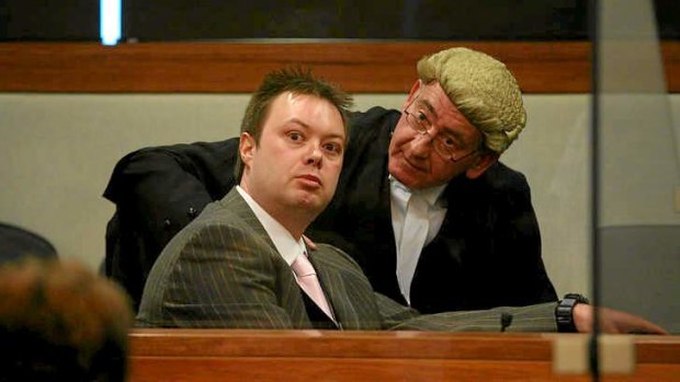 Carl Williams at the Melbourne County Court in 2007, before being sentenced over the murders of gangland patriarch Lewis Moran, his son Jason Moran and another underworld figure Mark Mallia.