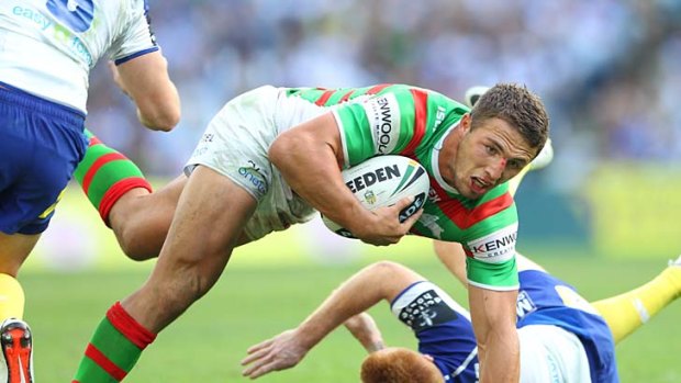Red and green machine: The Rabbitohs are sitting pretty after four rounds.