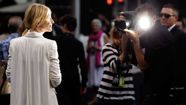 Cate Blanchett arrives at Tropfest 2012.