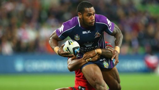 Sisa Waqa, pictured here playing for the Melbourne Storm, is set to join the Raiders. 