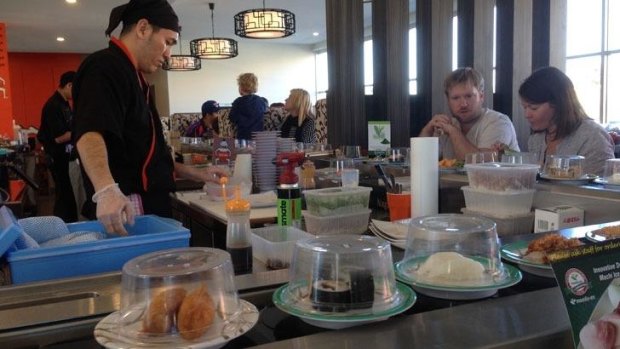 This restaurant has a record breaking sushi train.