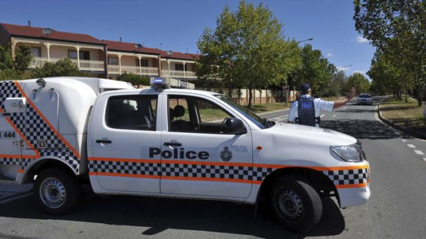 Police were looking for the stolen car in Gungahlin.