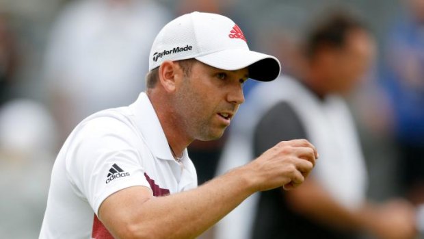 Sergio Garcia holds the lead in Akron.