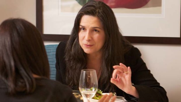 Lunch with Pamela Rabe.