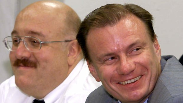 Vladimir Potanin, pictured on the right in this photo taken in 2000, is one of Russia's richest men.