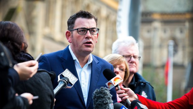 Premier Daniel Andrews had  a roughly 10 per cent lead over Mr Guy in Bentleigh, Mordialloc and Frankston. 