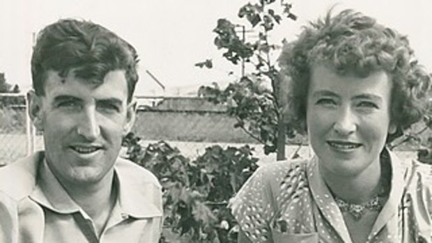 Pat and Peter Shaw as a young couple.