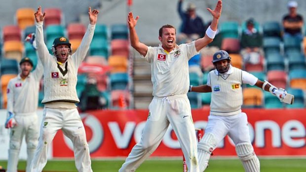 The go-to man ... Peter Siddle took nine wickets for the match.
