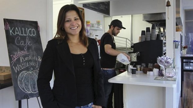 Kristal Kinsela works with businesses such as Kallico cafe, Pyrmont. 